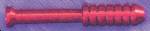 BAT11   Compact Red Anodized Bat for Dugouts 