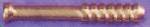 BAT03   Compact Brass Finish One Hitters Bat  