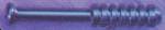BAT07   Compact Blue Anodized Dugout Bat   